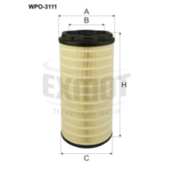 Wkład filtra powietrza WPO 3111 - Zamiennik: 2341657, SA 160041